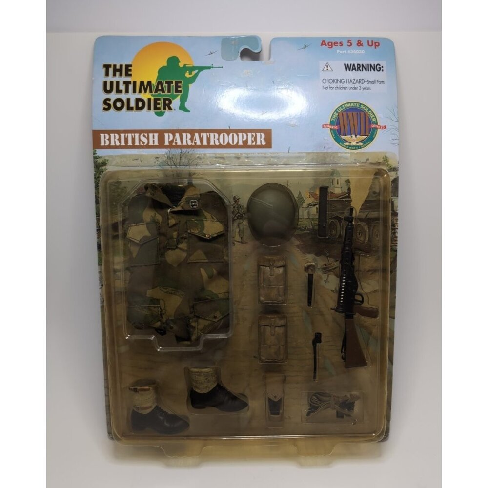 Ultimate Soldier WWII British Paratrooper Uniform Set 12" Figure Vintage 1999